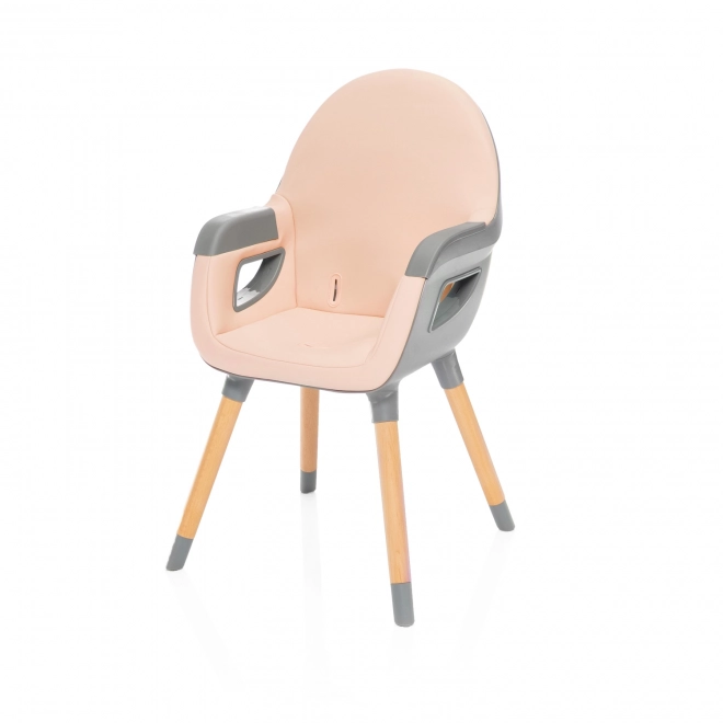 Children's High Chair Dolce 2 in Blush Pink and Grey