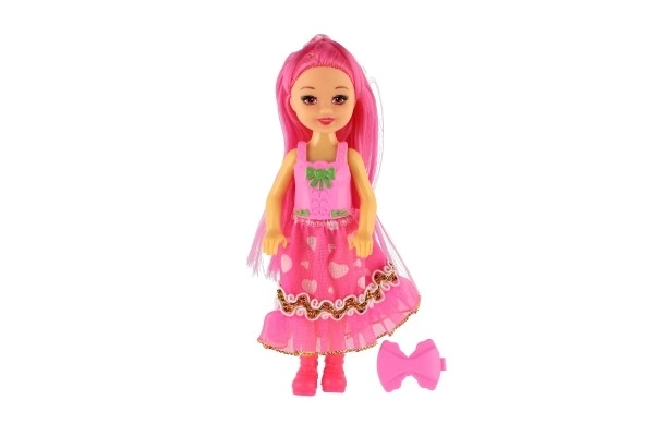 Doll with Colorful Hair and Clip