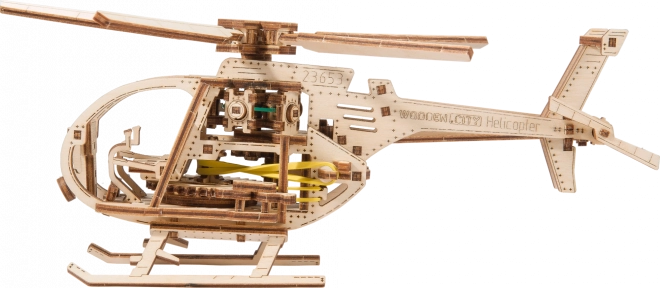 Wooden City 3D Puzzle Helicopter