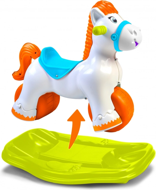 Unicorno a dondolo interattivo 2 in 1 cavalcabile di FEBER
