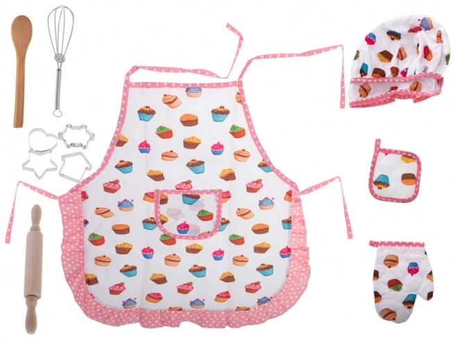 Children's Chef Set with Apron and Baking Accessories