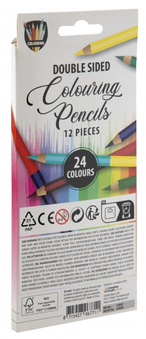 Double-sided Pencils Duo 12 pcs