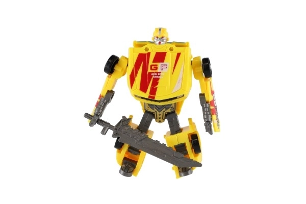 Yellow Transformer Auto Robot Toy