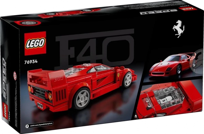 Ferrari F40 Supersportautó LEGO Speed Champions