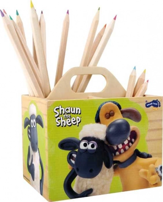 Small Foot Wooden Pencil Holder Shaun the Sheep