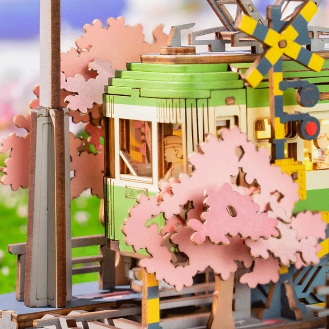 3D Wooden Puzzle Sakura Station