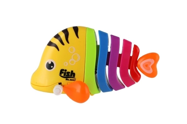 Colorful Wind-up Plastic Fish Toy