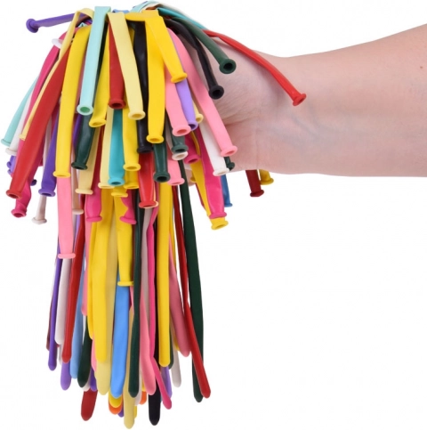 Longs ballons colorés pour modélisation et décoration - 100 pcs