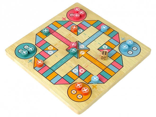 Wooden Educational Board Game with Beads