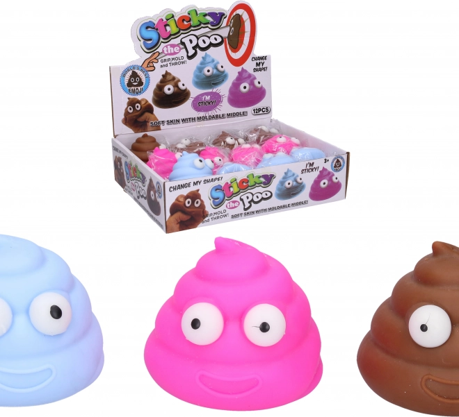 nyomkodható antistressz játék kaki 6 cm