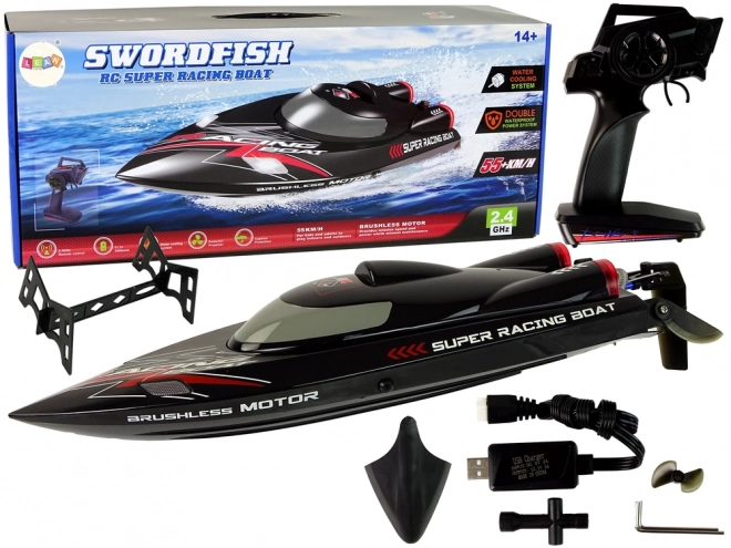 Remote Control Boat Black 60 km/h