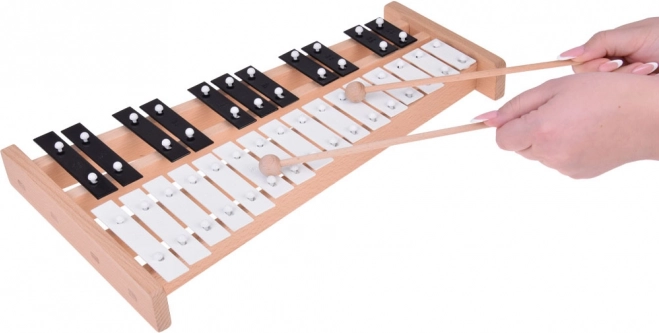 Wooden Chromatic Bells 27 Tones with Mallets