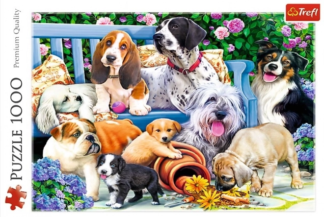 Trefl Puzzle Dogs in the Garden 1000 Pieces