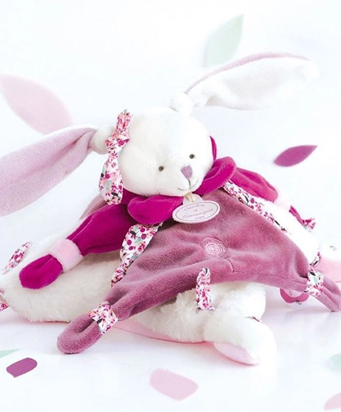 Pink Baby Gift Set - Plush Bunny Comforter