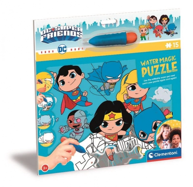 Clementoni Water Magic Puzzle featuring DC Superfriends