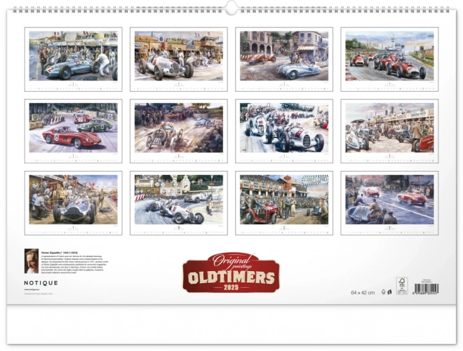 Wall Calendar Oldtimers by Václav Zapadlík 2025