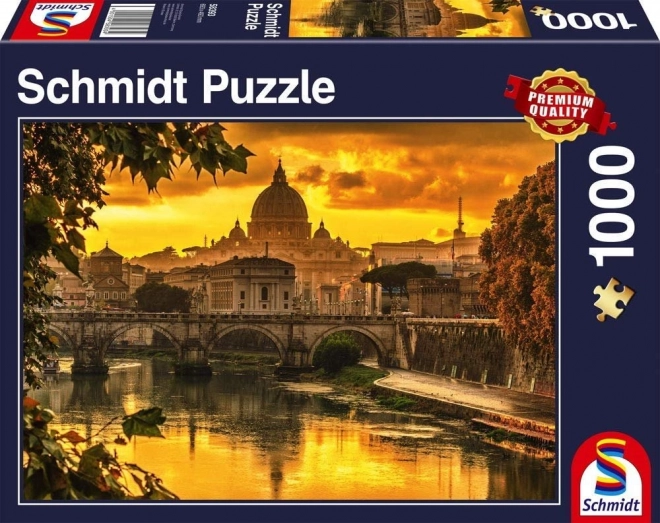 Puzzle Luce dorata su Roma 1000 pezzi