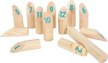 Viking Numbered Wooden Kubb Game