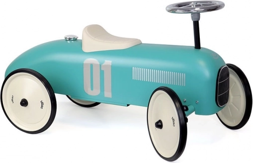 Vilac retro metal ride-on light blue