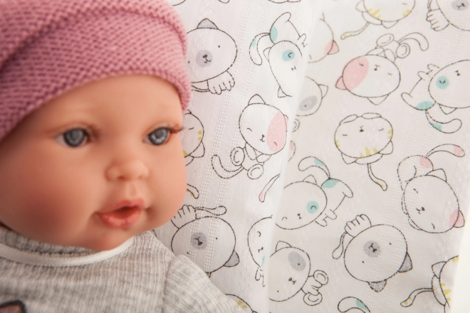 Antonio Juan 11115 KIKA - realistic doll with sounds and soft fabric body - 27 cm