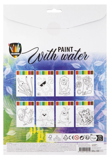 Water Magic Coloring Book with Brush