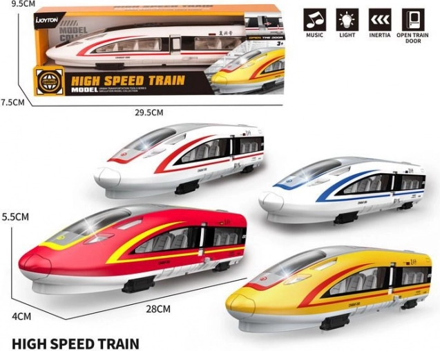 High-speed train with flywheel effects
