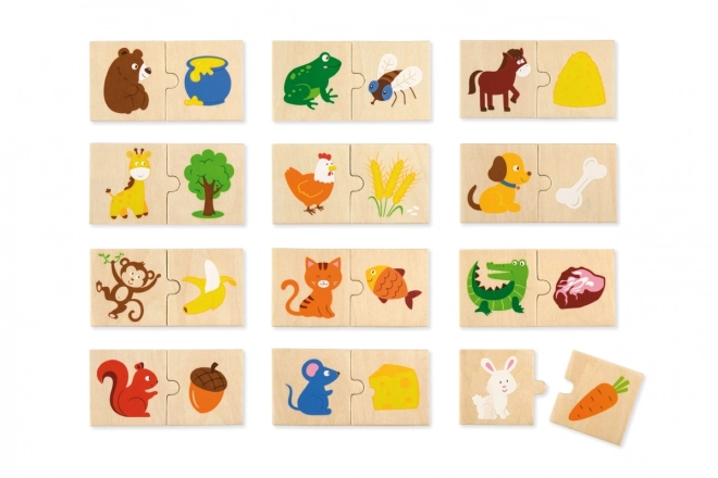 Wooden Animal Feeding Puzzle