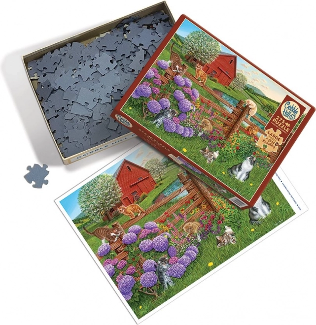 Cobble Hill Cats on the Farm Puzzle XL 275 Pieces