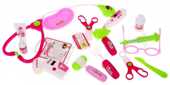 Kids Doctor Play Cart Pink