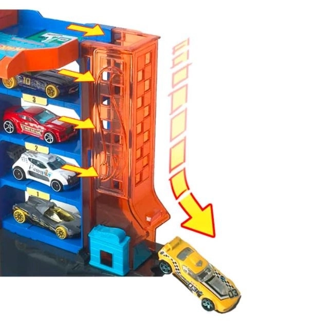 Hot Wheels City Racing Set Small Parking