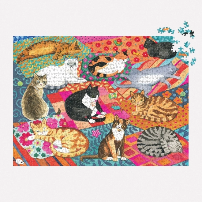 Relaxing Cats 1000-Piece Puzzle