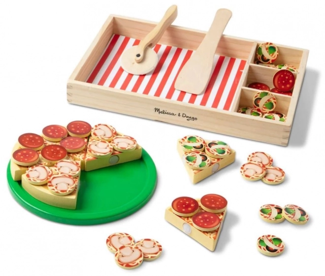 Wooden Pizza Play Set