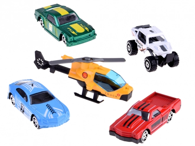 Set of 5 Metal Toy Cars