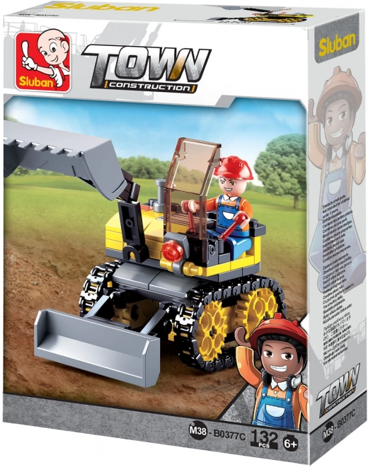 Sluban Town Builders Small Track Excavator