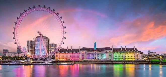 Colorful London Panoramic Puzzle 2000 Pieces