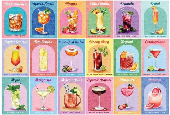 Colorful Cocktail Puzzle 1000 Pieces