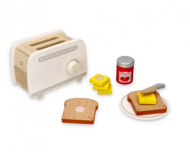 Wooden Gray Toy Toaster