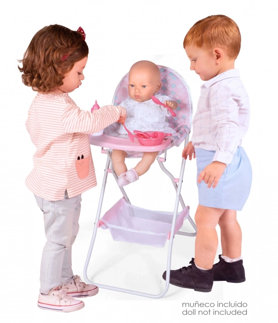 Foldable Doll High Chair with Ocean Fantasy Accessories