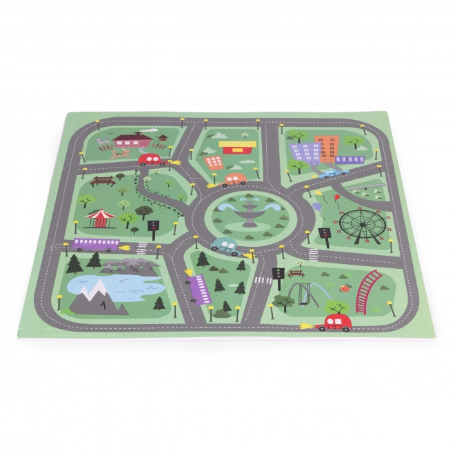 Large Eva Foam Children's Play Mat City Design