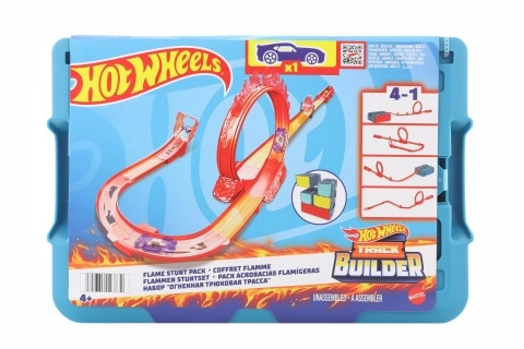 Hot Wheels Track Builder Fire Track Set