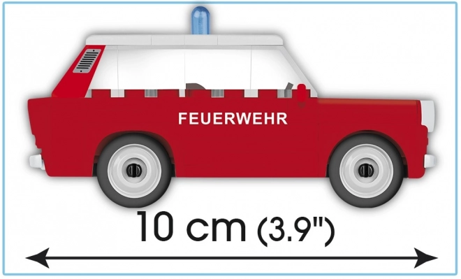 Youngtimer Block Set: Trabant 601 Fire Brigade Model