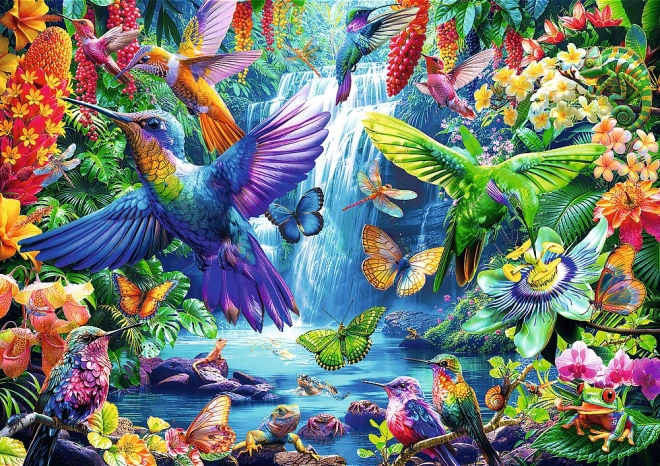 Hummingbirds in the Tropics 1000 Piece Puzzle