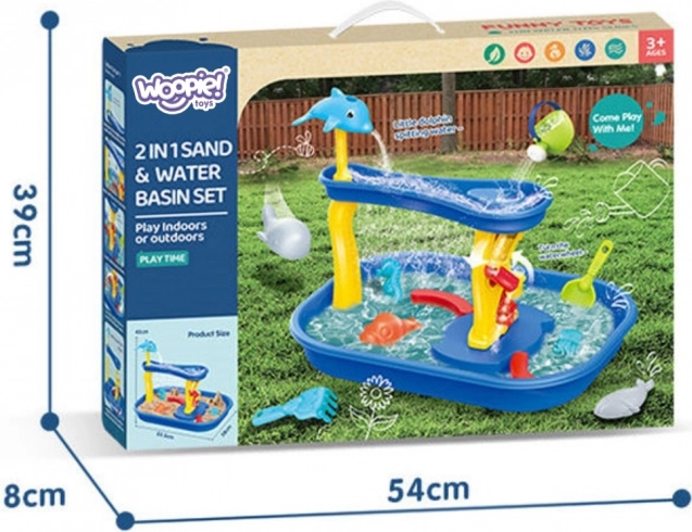 Woopie-Tisch Wasserfall Delphin 11 Stück