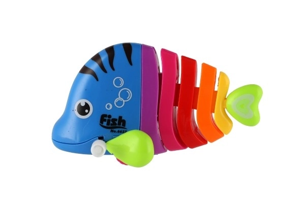 Colorful Wind-up Plastic Fish Toy