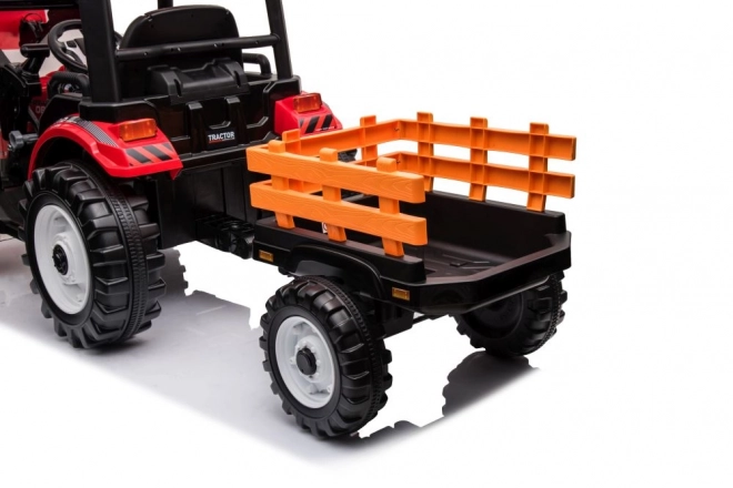 Battery Tractor with Trailer Hercules Red 24V