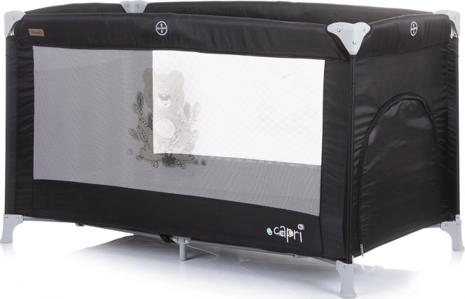 Travel Crib Capri by Chipolino in Rose Water – Ebony