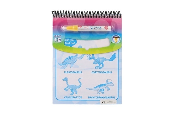 Magic Water Painting Book with Dinosaur Pencil