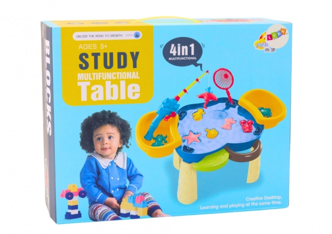 Multifunctional 4-in-1 Play Table for Kids