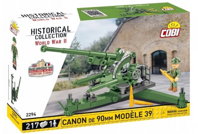 WWII French Canon de 90mm Model 39 Toy Set