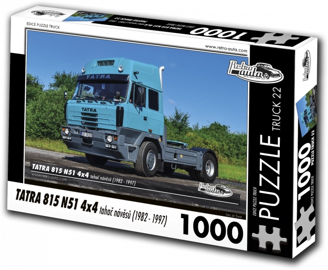 Retro Vehicle Puzzle Truck Tatra 815